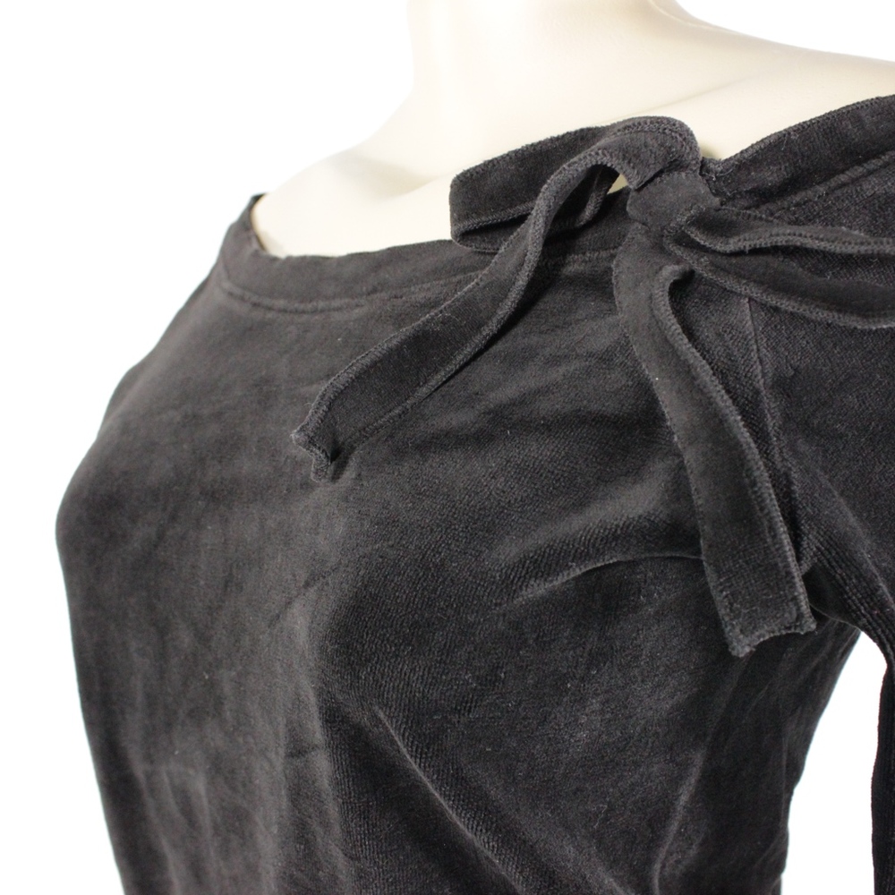 Juicy Couture Black Boat Neck Size Medium Women's - Picture 4 of 8